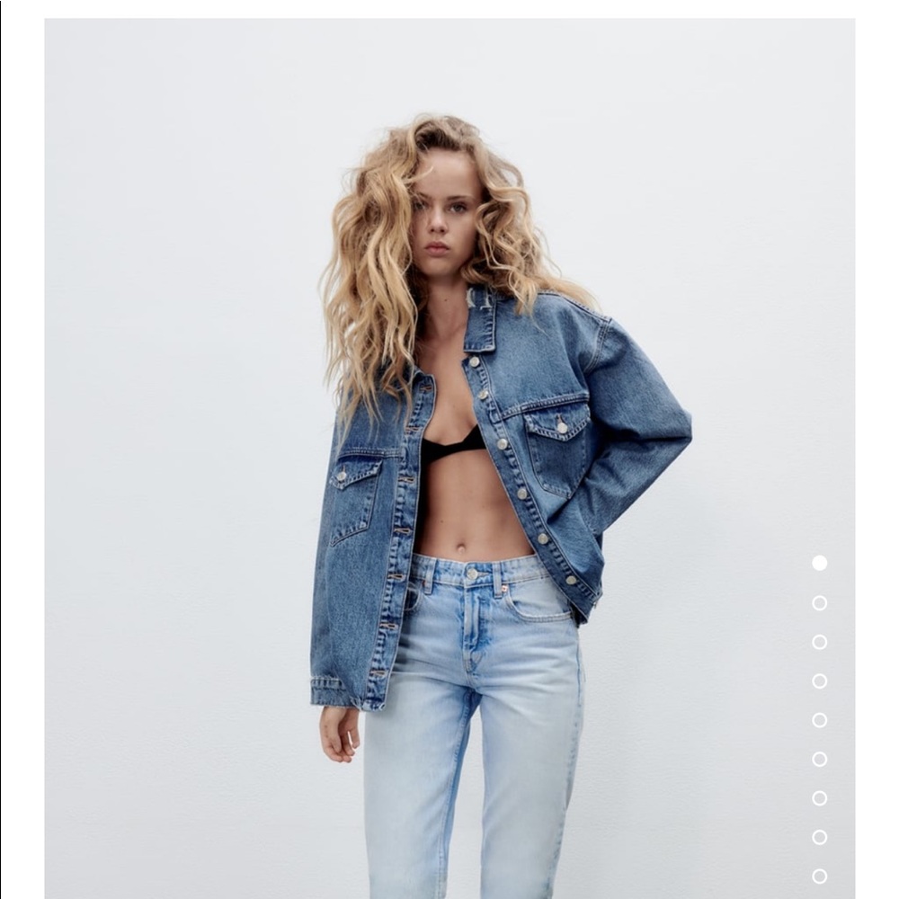 Oversized denim jacket overshirt
